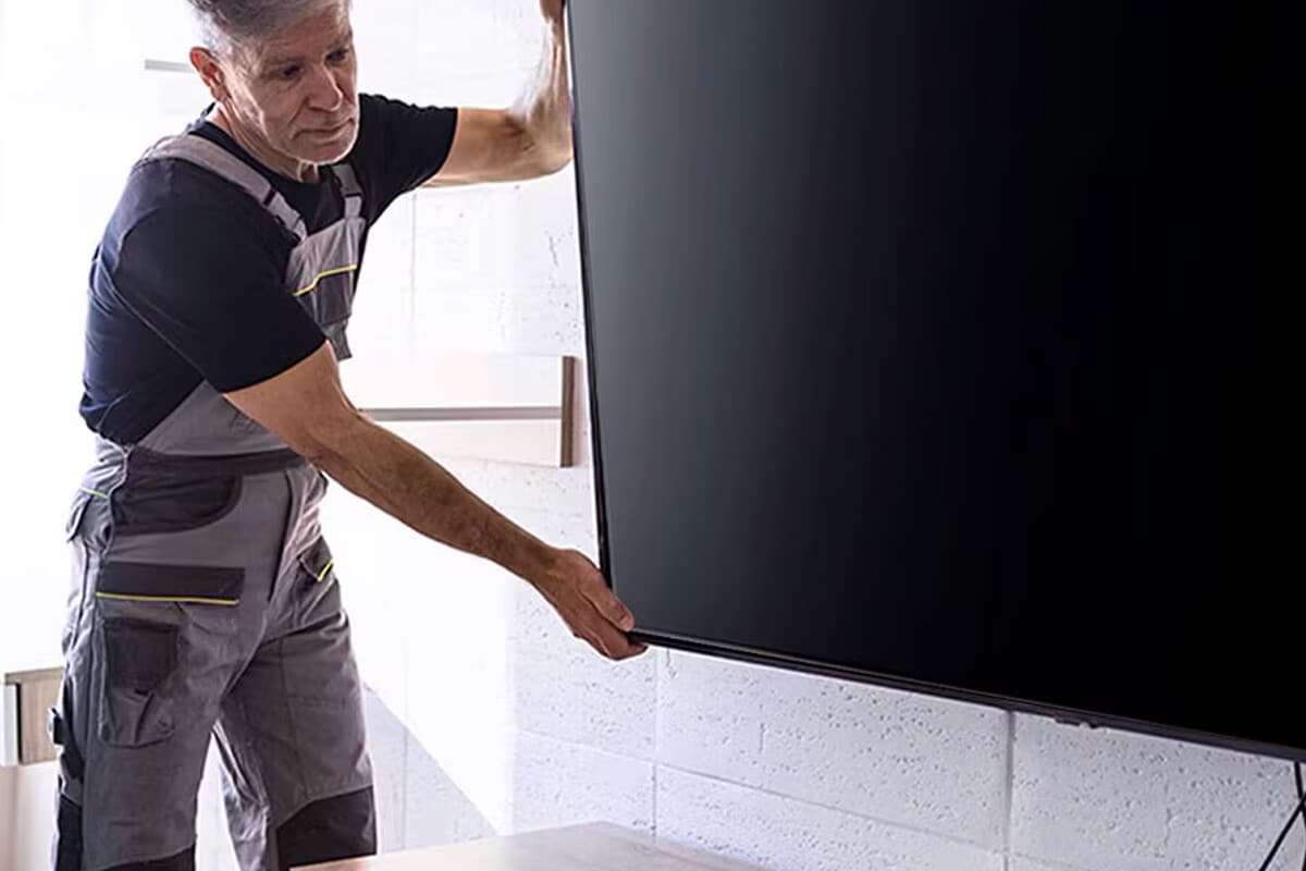 Instalación en pared tv