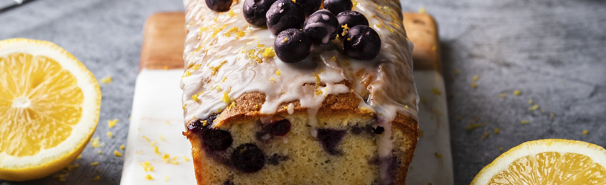Bolo de Limão e Mirtilo