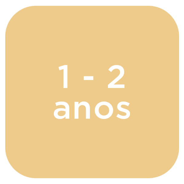 De 1 a 2 anos