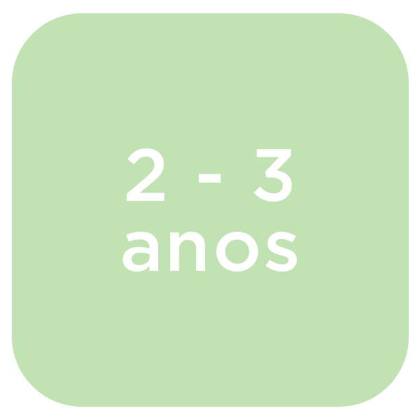 De 2 a 3 anos
