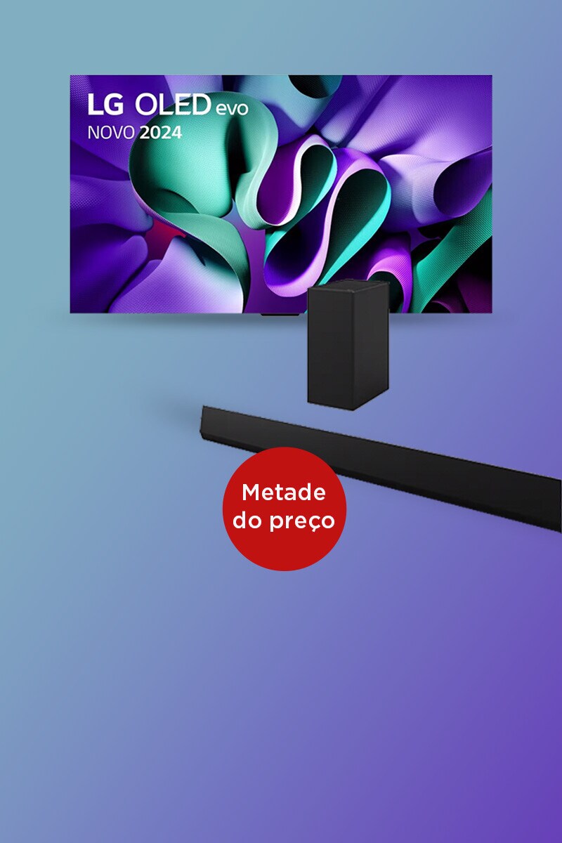 LG - Na compra de conjunta uma TV LG OLED Evo com a barra de som