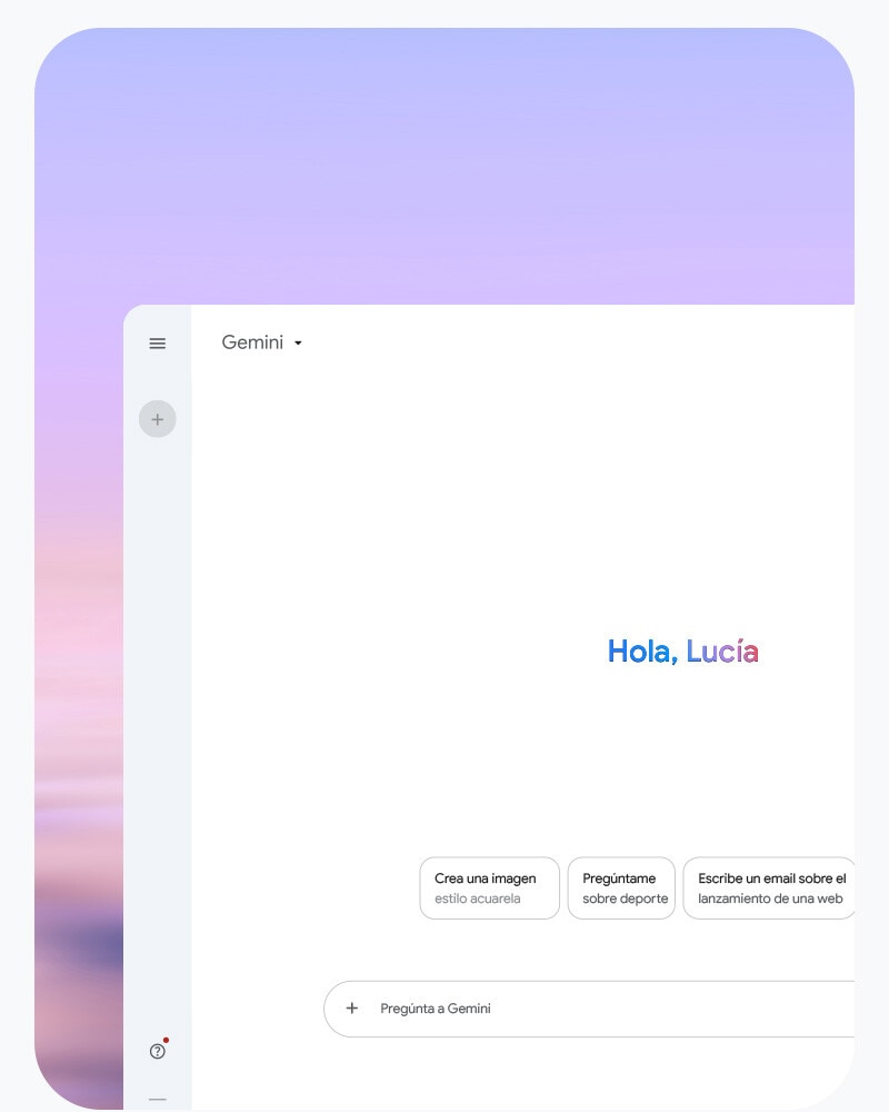 Chatea con Gemini para potenciar tus ideas