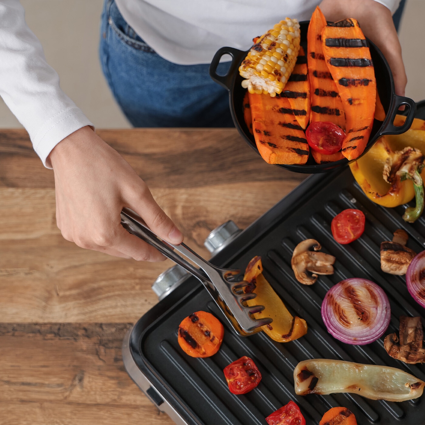 Plancha electrica y grill