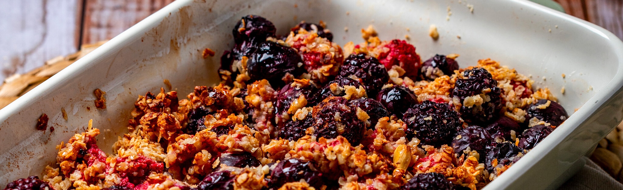 Crumble de Frutos Vermelhos