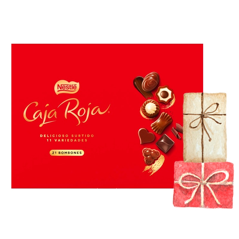 Nestlé Bombons de Chocolate Caja Roja embalagem 189 g