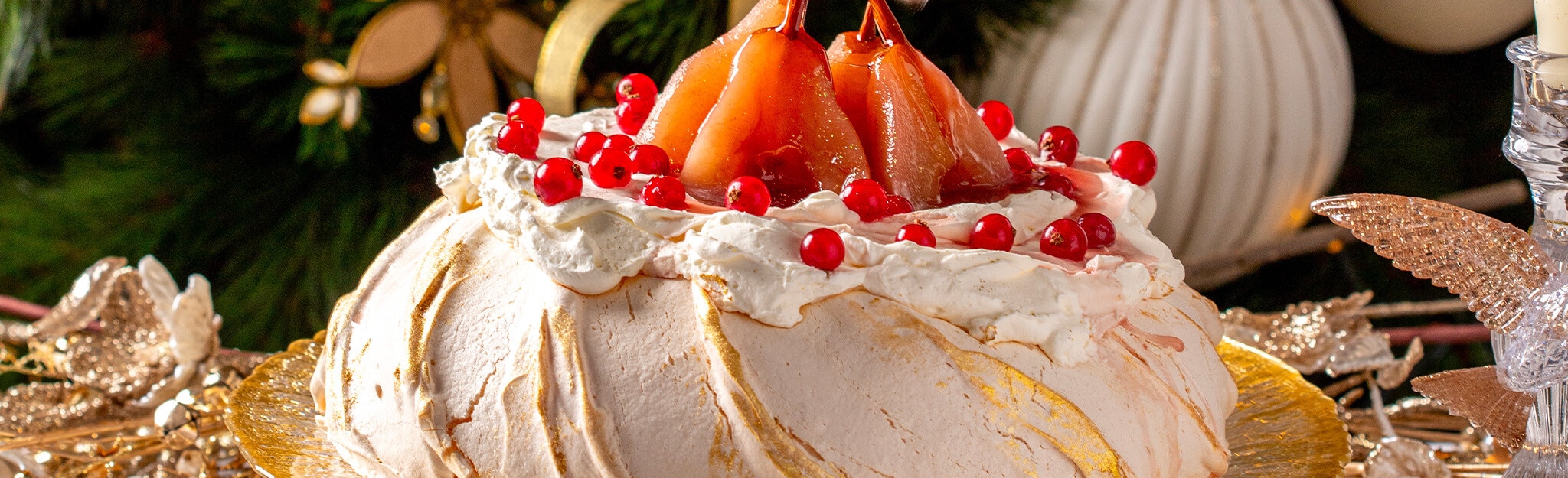Pavlova de Pera com Vinho do Porto