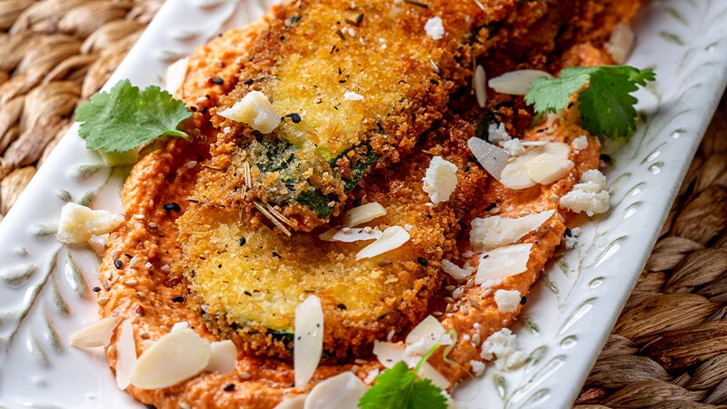 Curgete com Pimento