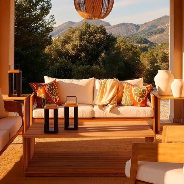 Terraço e jardim