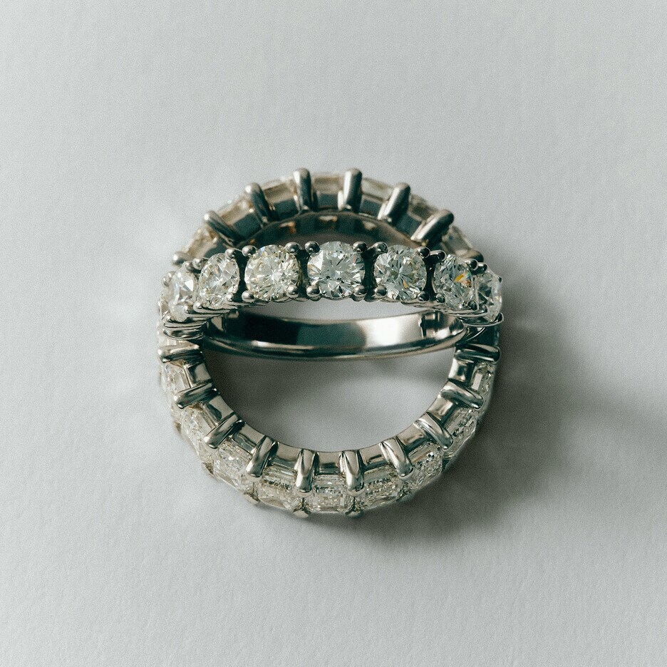 anillos con diamantes