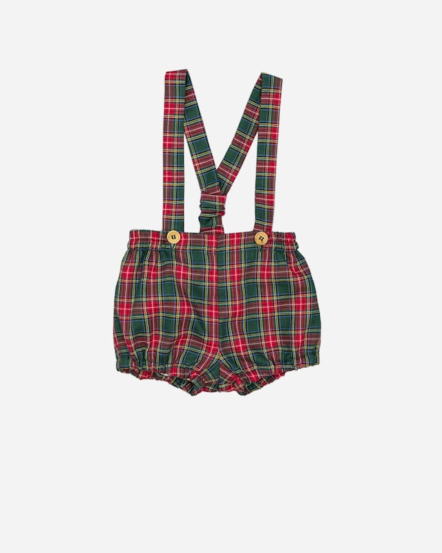 Bermudas para Bebé com Alças e Botões