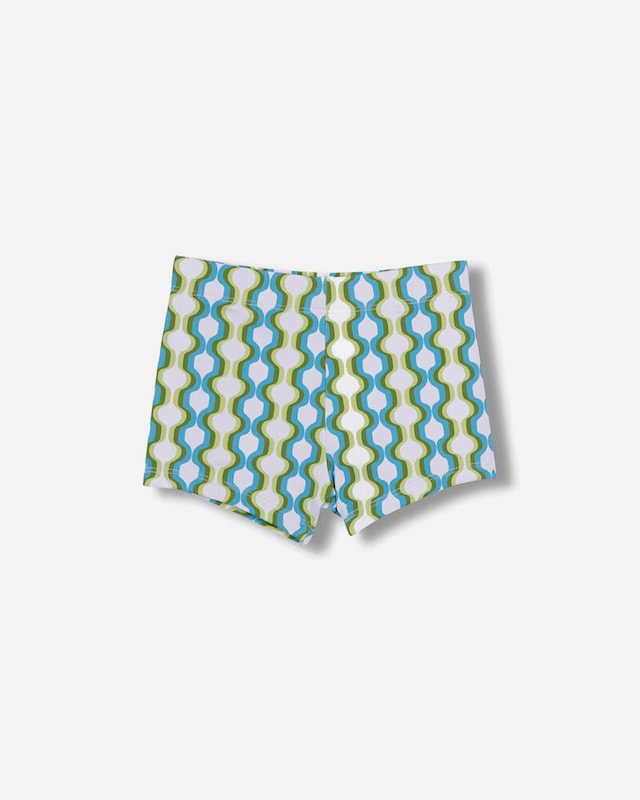 Fato de Banho para Bebé com Estampado Geométrico