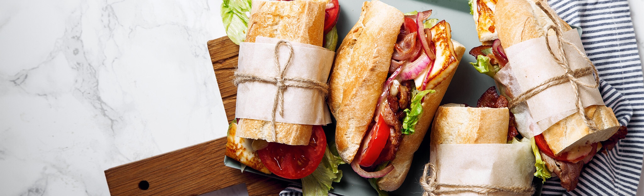 Sandes para disfrutar no piquenique