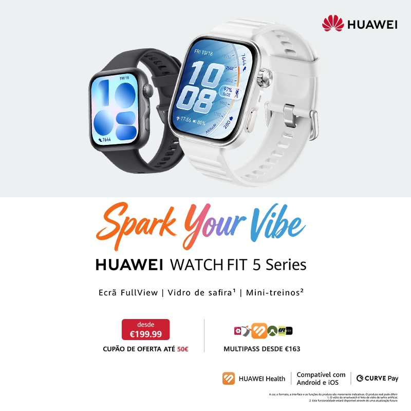 Huawei - Obtenha até 50€ de desconto através de códigos promocionais.