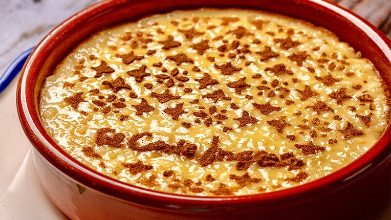 Arroz Doce Cremoso de Laranja Estilo Amares