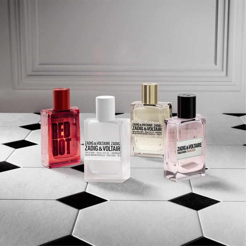Descubra a linha This is Her com fragrâncias de mulher da marca Zadig & Voltaire