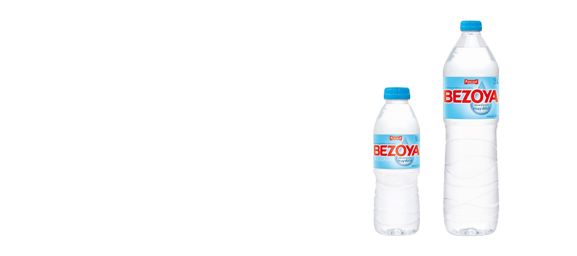 BEZOYA Agua mineral formato 1,5 l. y 50 Cl.