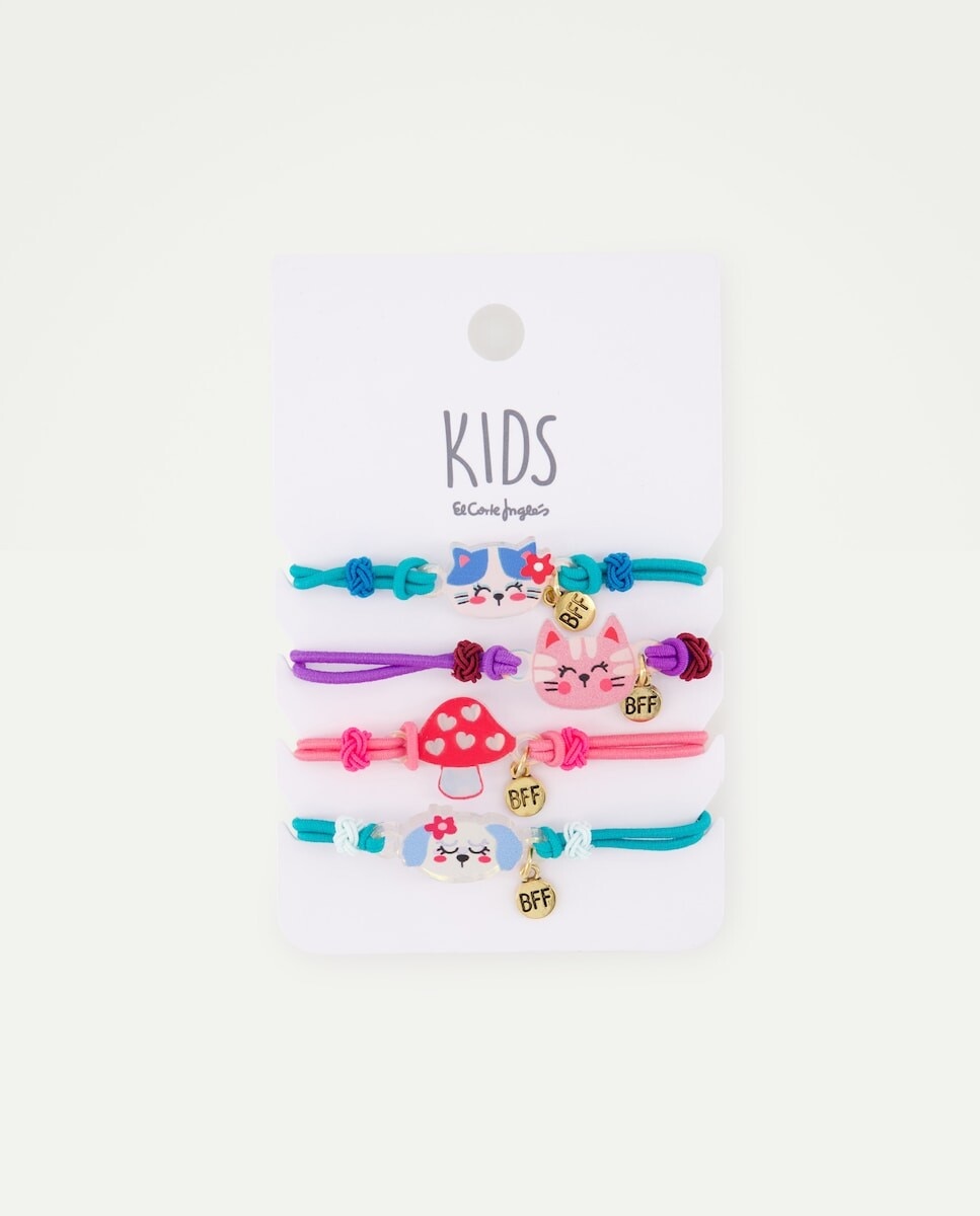 Imagem 0 de Pulseiras Elásticas com Animais com Glitter