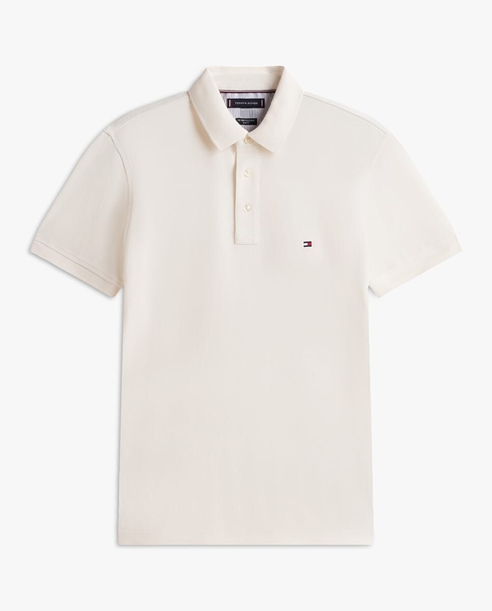 Imagem 0 de Polo Liso de Manga Curta Slim Fit