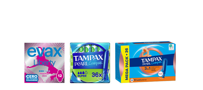 Evax Compresas y tampones