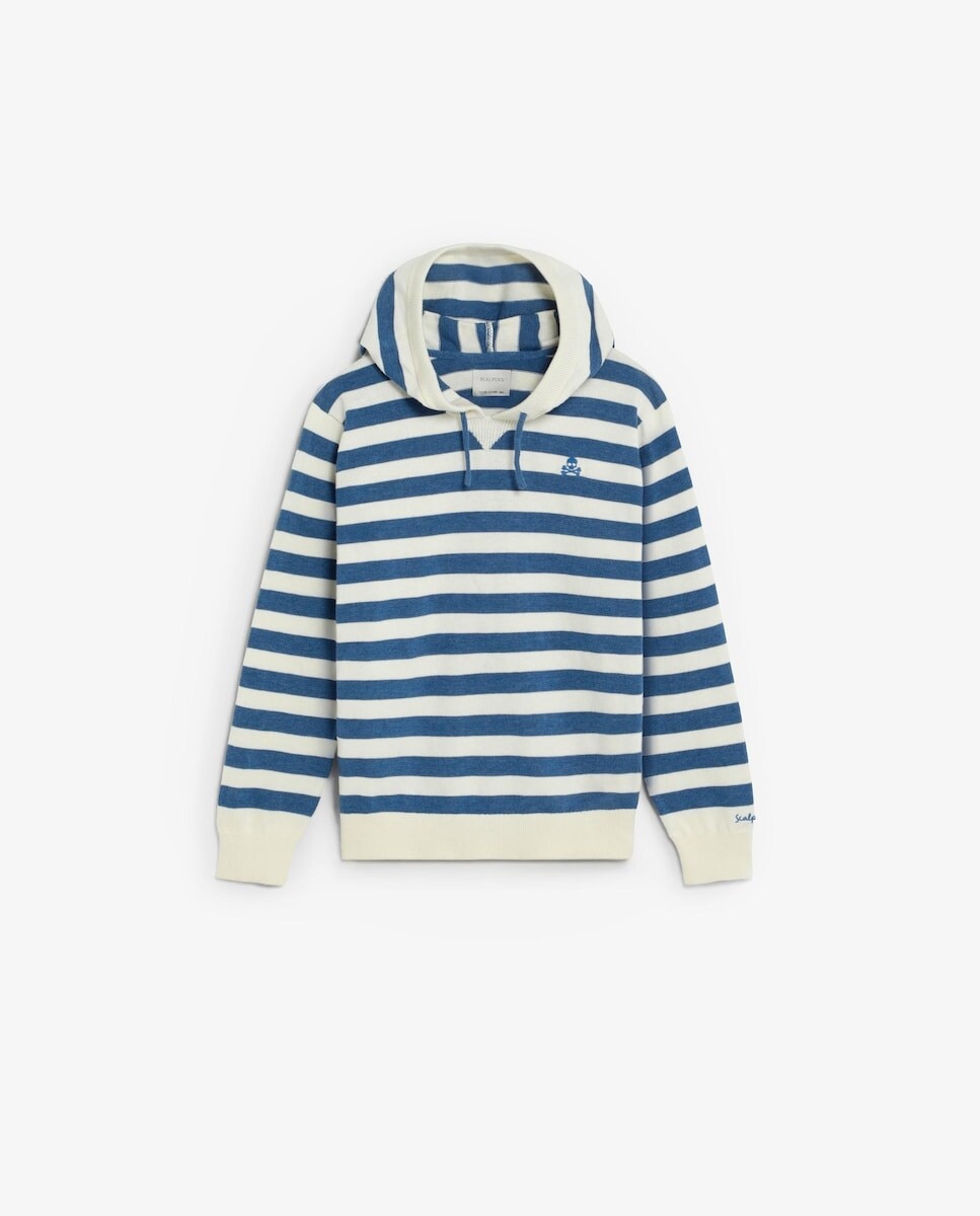 Imagem 0 de Camisola Infantil Às Riscas com Capuz