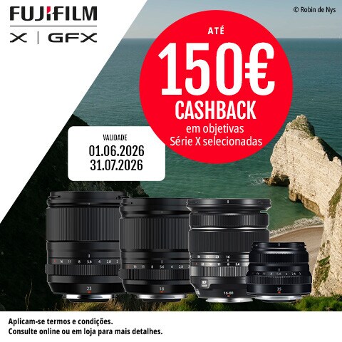 Fujifilm - Até 150€ de cashback