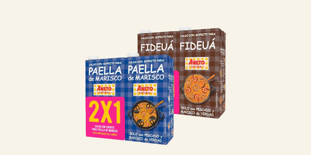 Caldos para paella-fideua Aneto