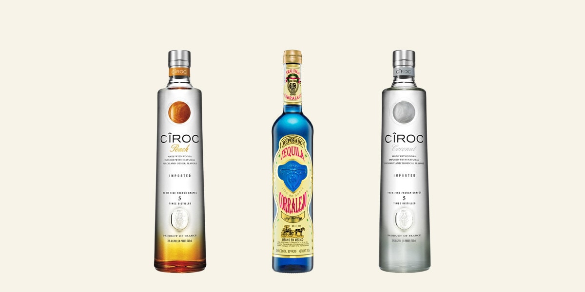 Selección de vodka, ginebra y tequila Multimarca