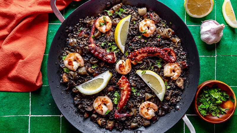 Paelha de Polvo e Lulas