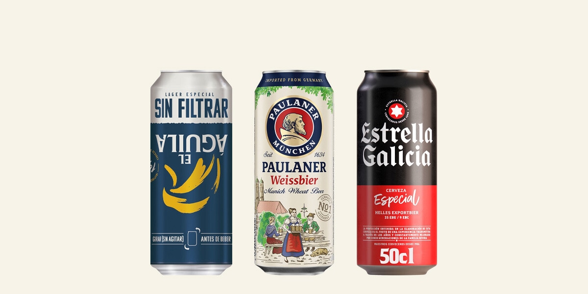 Cerveza distintas marcas lata 50 cl. Multimarca