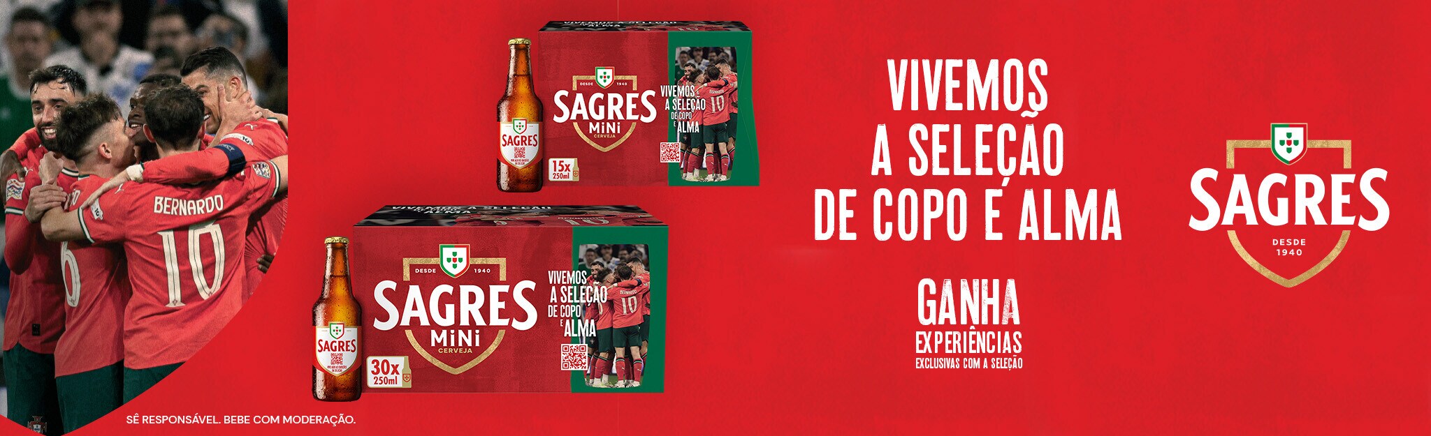 PUB Sagres - Vivemos a Seleção de copo e Alma