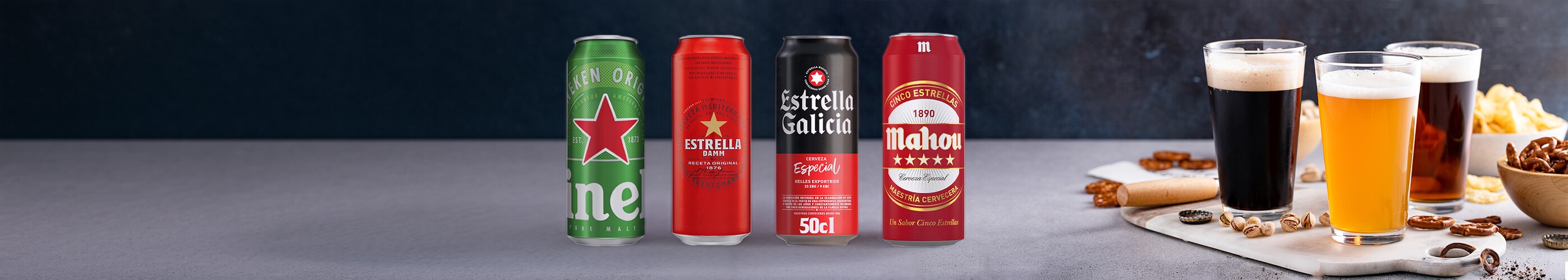 Cervezas lata 50 cl