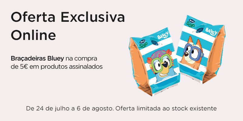 Oferta Hero Braçadeiras Bluey na compra de 5€ produtos assinalados