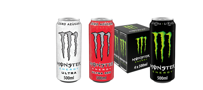 Monster Bebida energética distintos sabores y formatos
