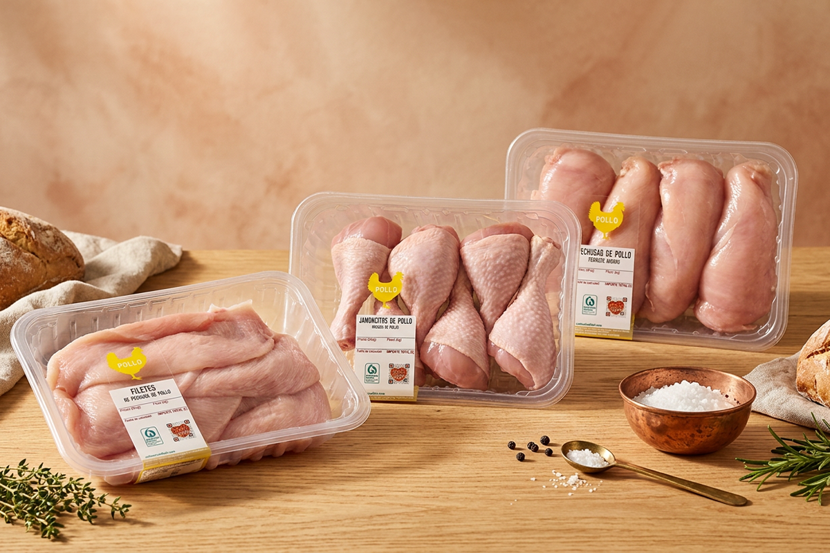 Pollo fresco en supermercado El Corte Inglés e Hipercor