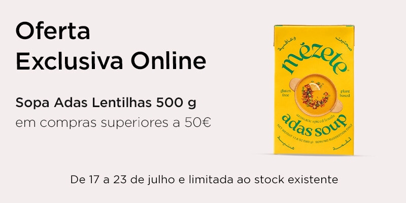 Exclusivo online, oferta Mézete Sopa Adas Lentilhas 500 g em compras superiores a 50€
