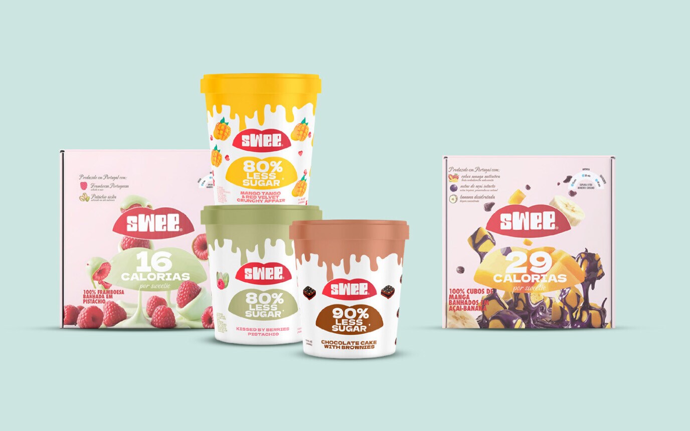 Oferta Swee Cubos de Manga Banhados de Açaí Banana na compra de 2 unidades da marca