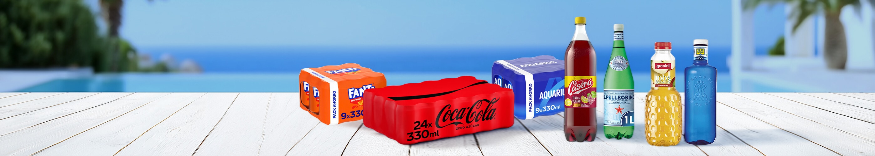 Refrescos, zumos y aguas 30% de regalo