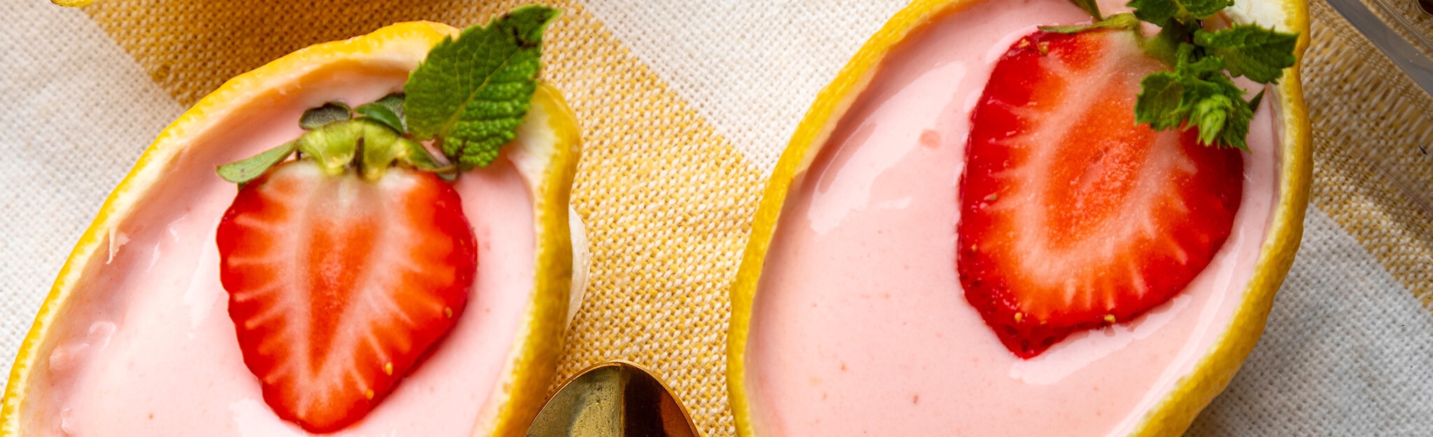 Posset de Morango e Limão