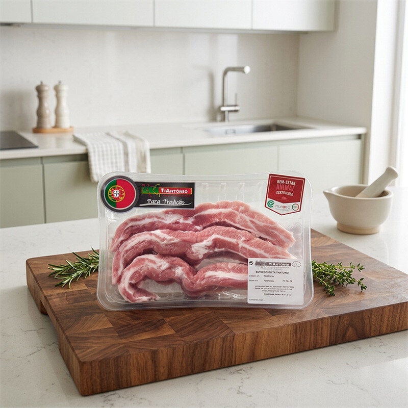 tiantónio Tiras de Entrecosto de Porco 50% Duroc