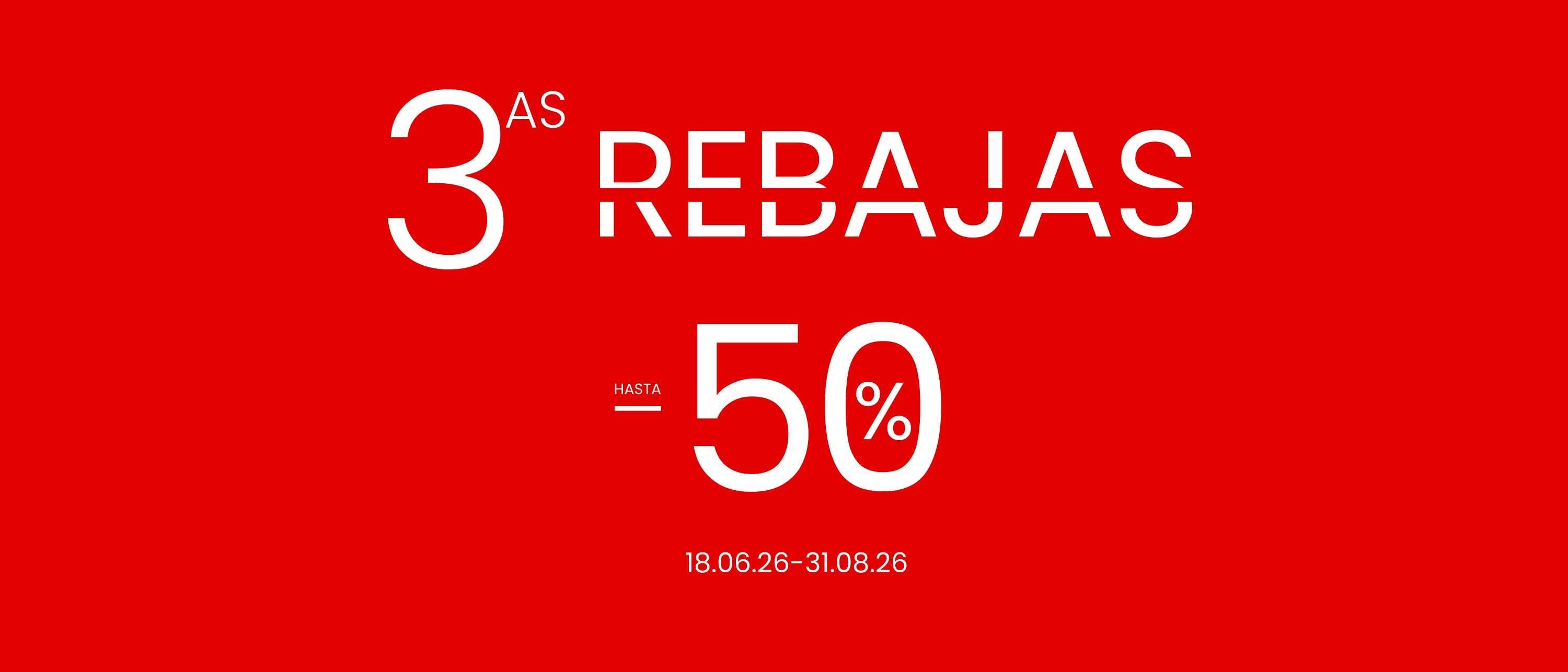 3as REBAJAS HASTA -50