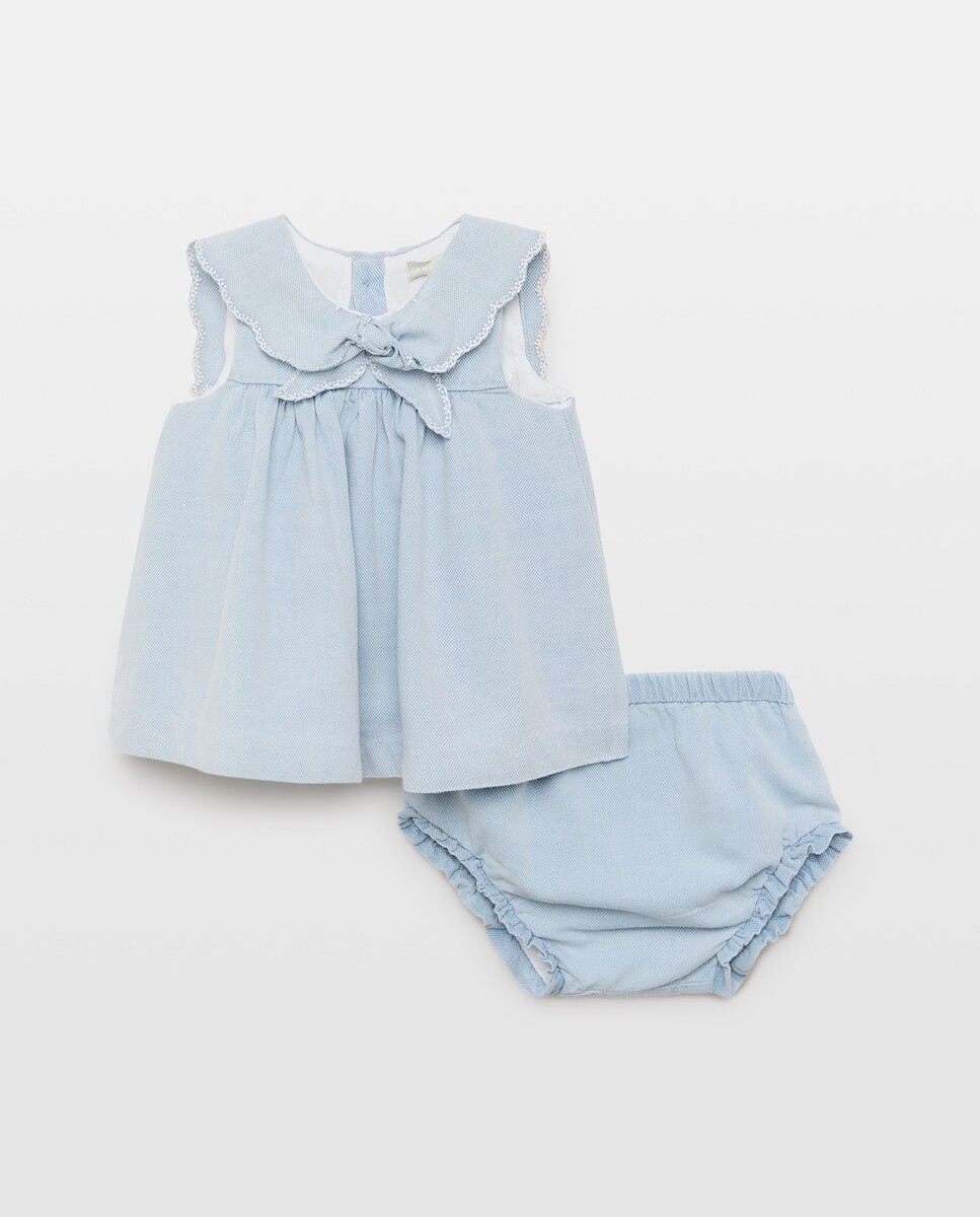 Imagem 0 de Vestido sem Mangas de Bebé com Gola de Marinheiro