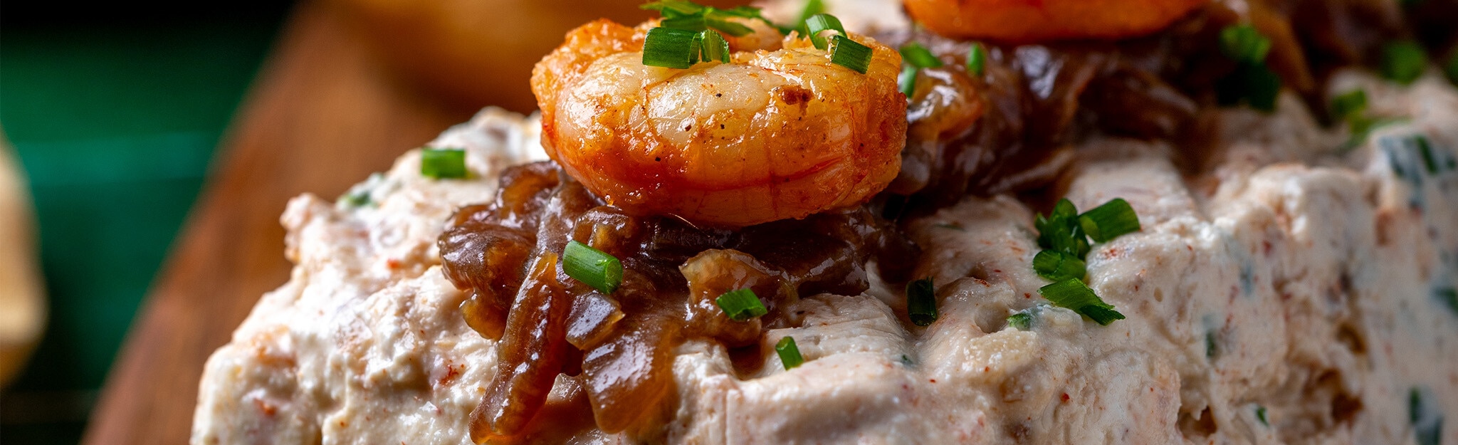 Paté de Camarão e Cebola Caramelizada