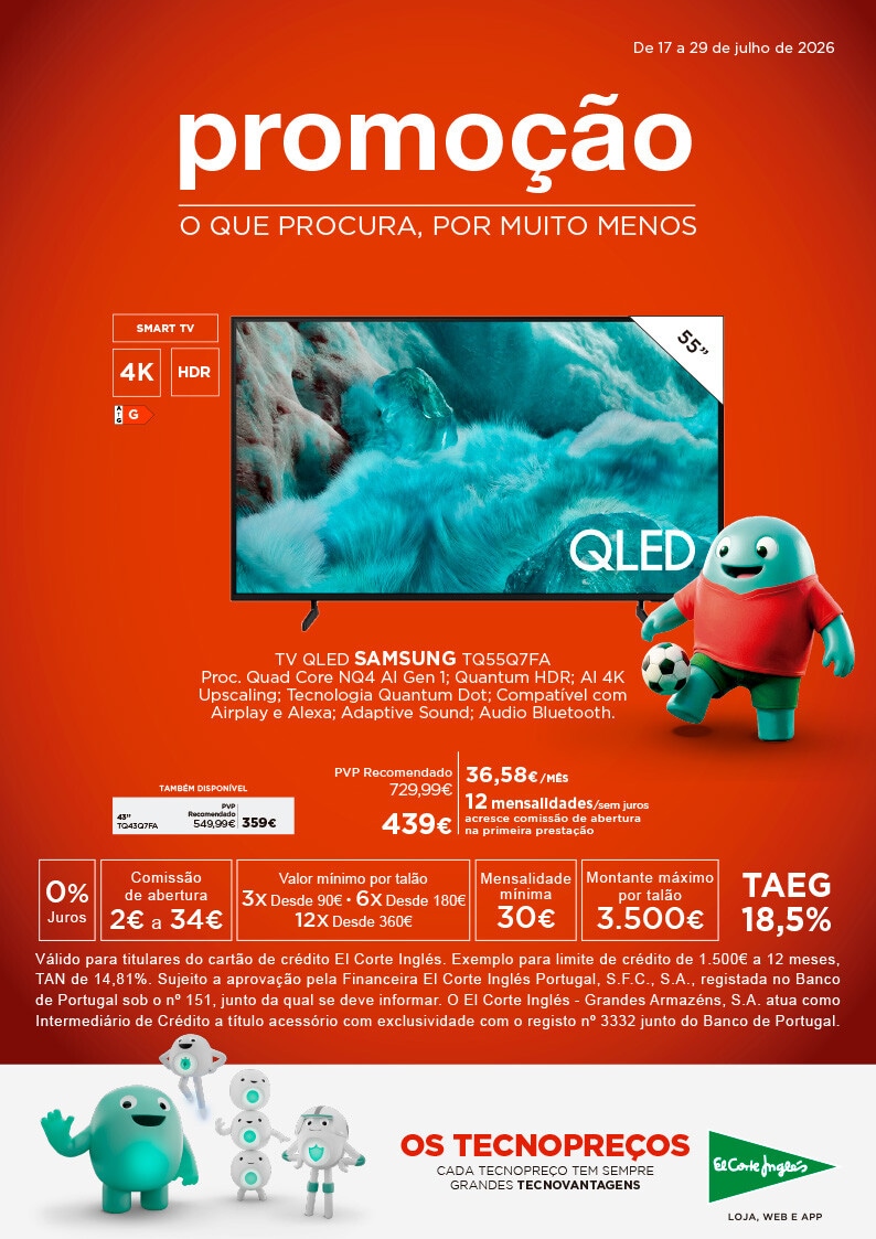 Folheto Promoção Tecnologia e Eletrodomésticos