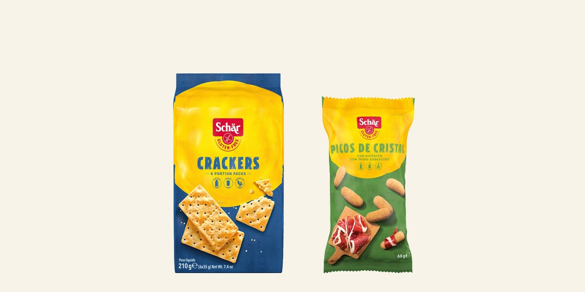 Picos y panes tostados sin gluten Schar