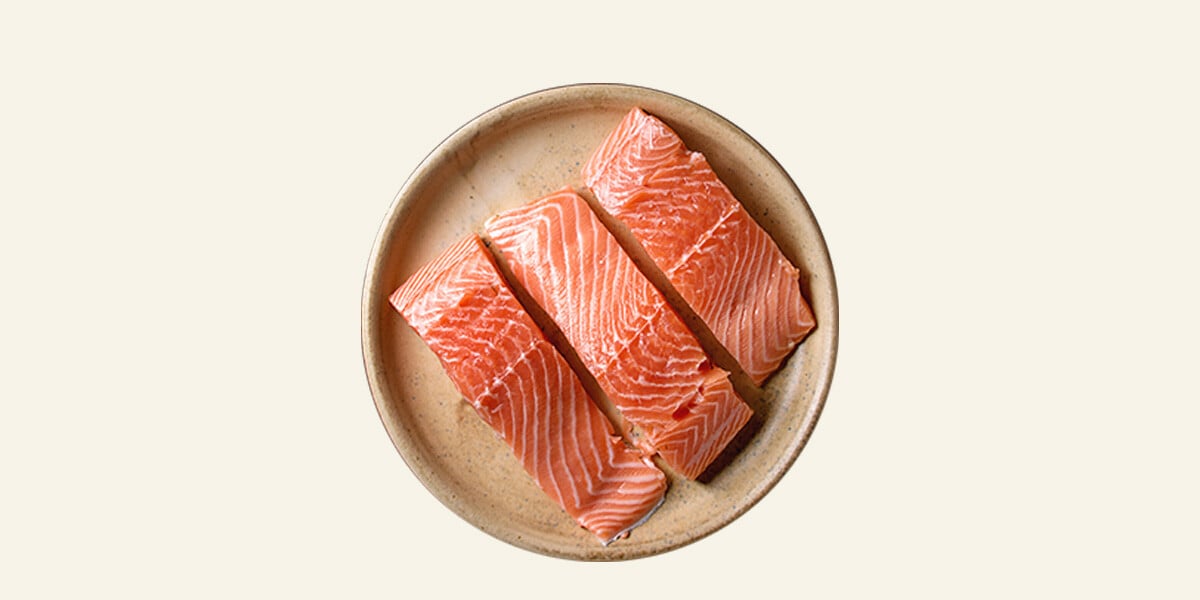 Porciones de salmón noruego, pieza 150 g Mowi
