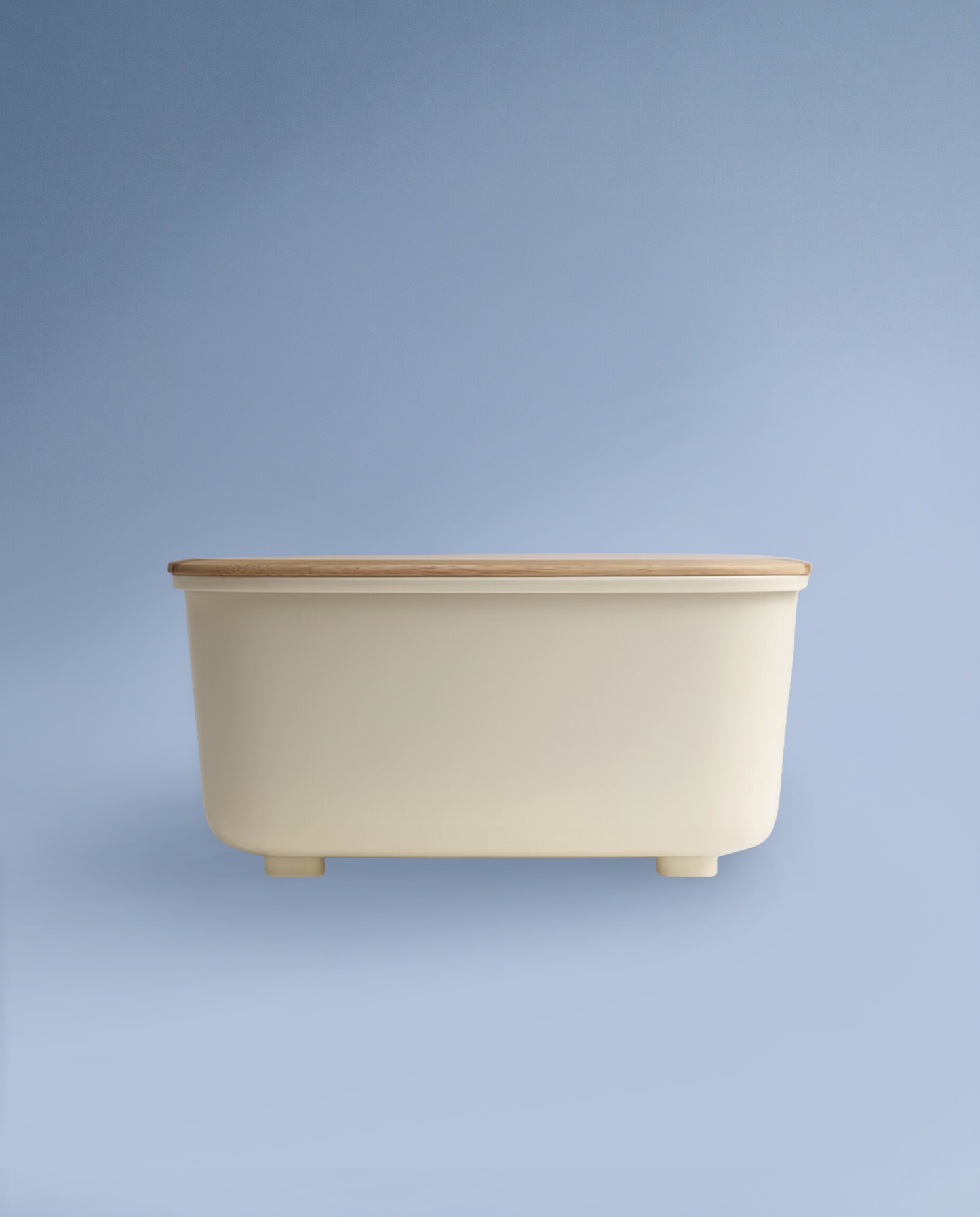 Panera con tapa de madera