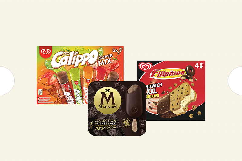 5€ de descuento por compra superior de 15€ en selección de helados Frigo, Magnum, Cornetto y Solero. Introduce el código HELADOSAGO. Exclusivo online
