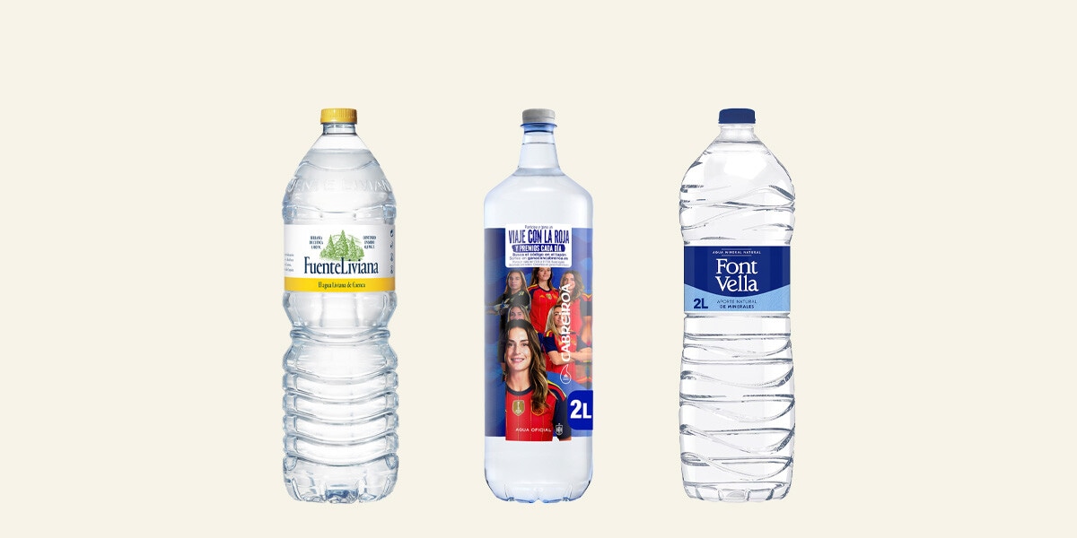 Agua mineral formato botella 2 l. Multimarca