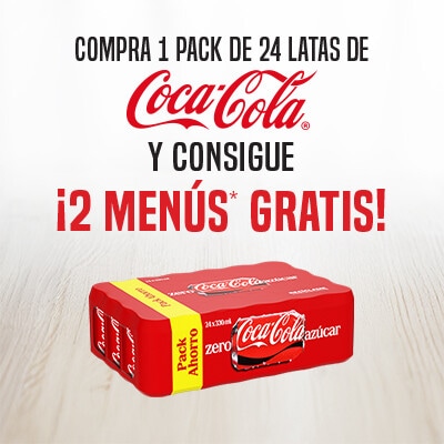 Consigue 2 Menús gratis