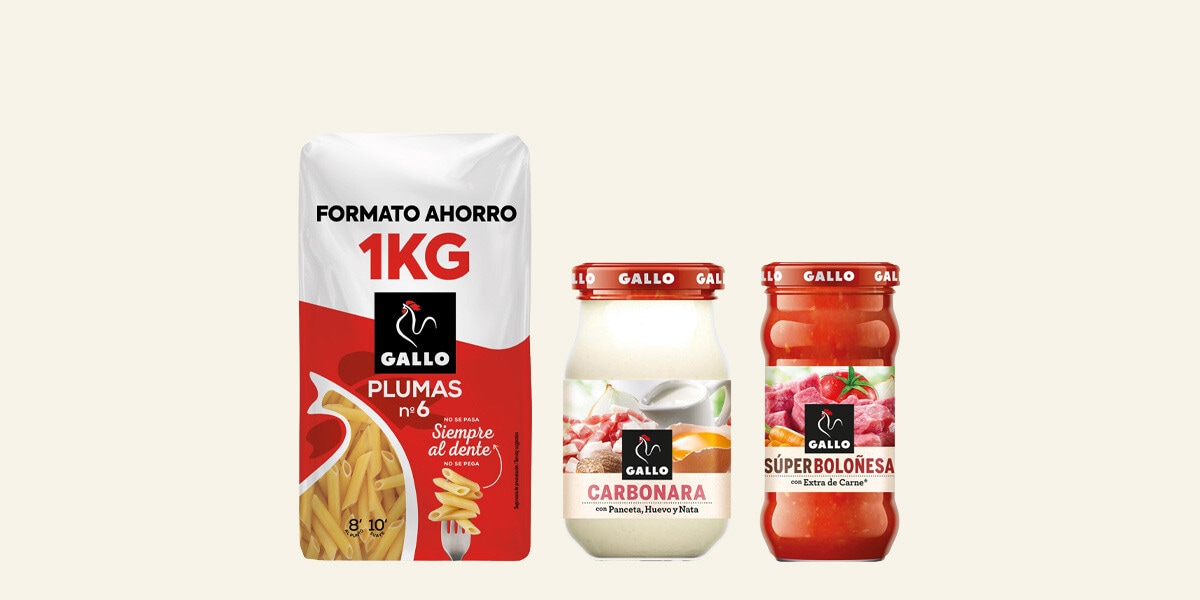 Pastas y salsas Gallo